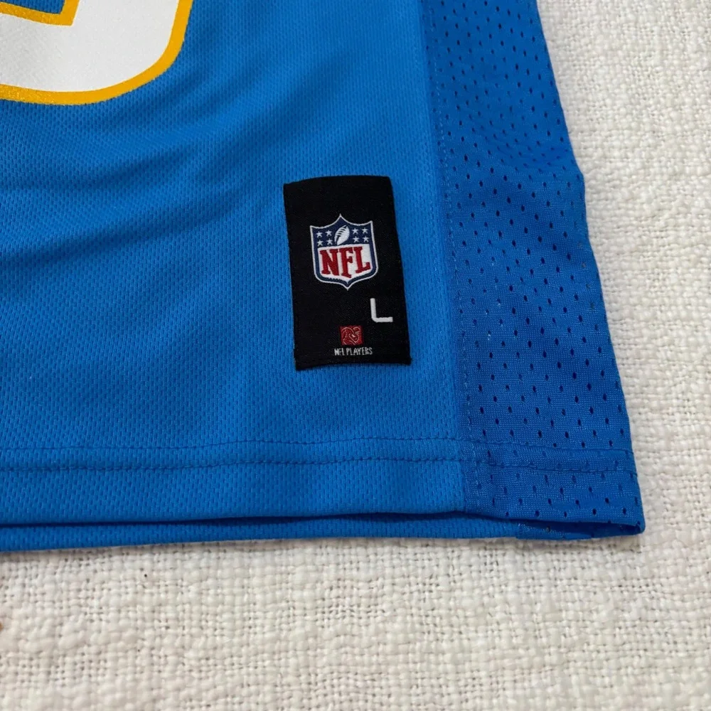 NFL Team Apparel Los Angeles Chargers Justin Herbert 10 Jersey Kids Large 7 Blue